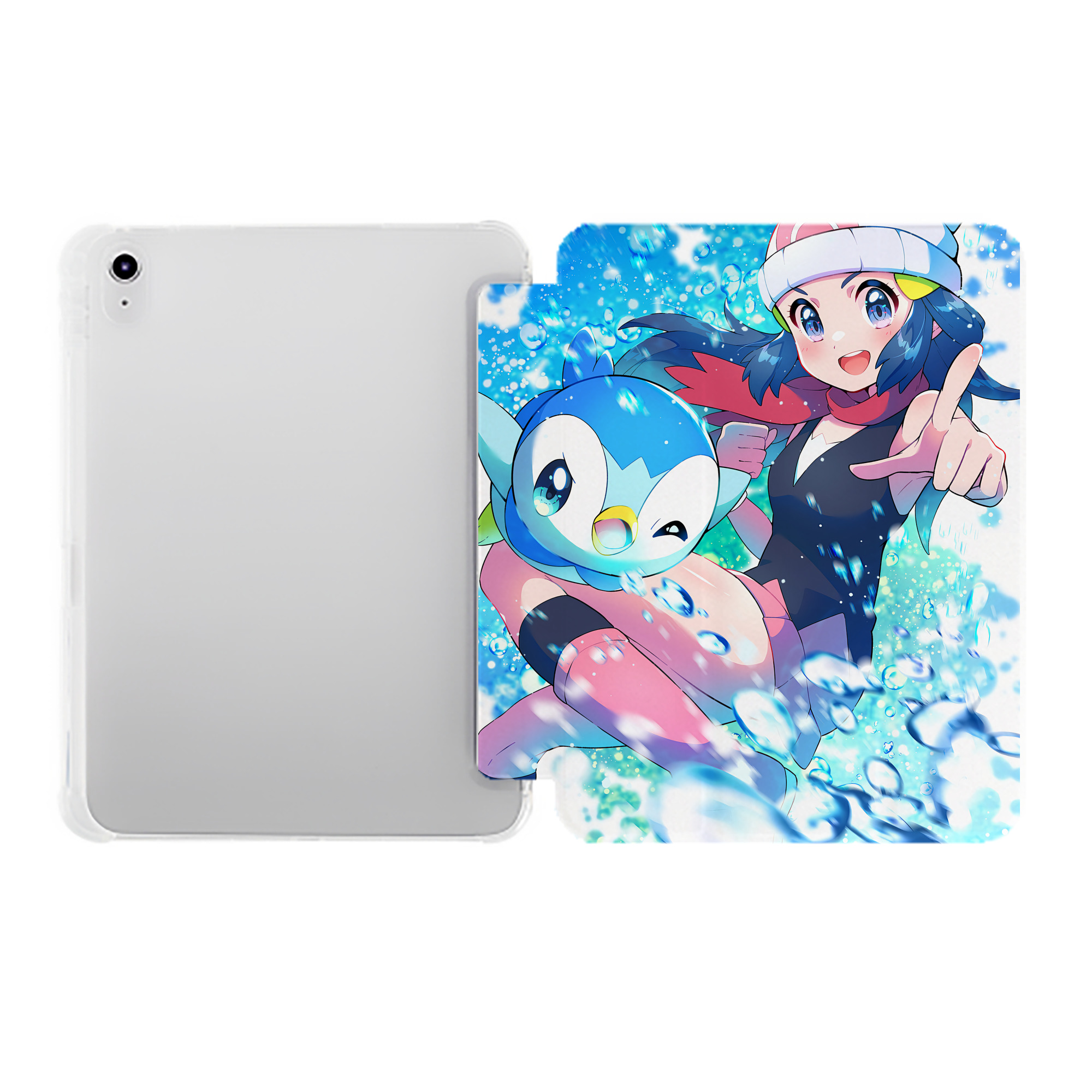 （画像用） ポケットモンスター Pokémon IPad ケース ペン収納付き 三つ折りスタンド PUレザー×シリコン 対応機種9.5/10.5/10.9インチ